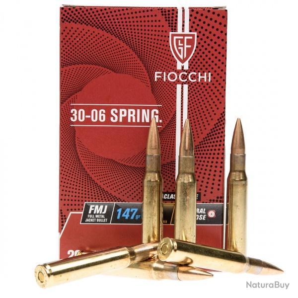 Cartouches Fiocchi calibre 30-06 147grs 9,55g