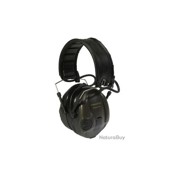 Casque El�ctronique Peltor sporttac kaki/orange