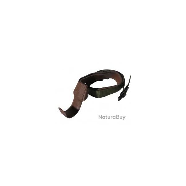 Baudrier porte fuisl cuir/nylon kaki