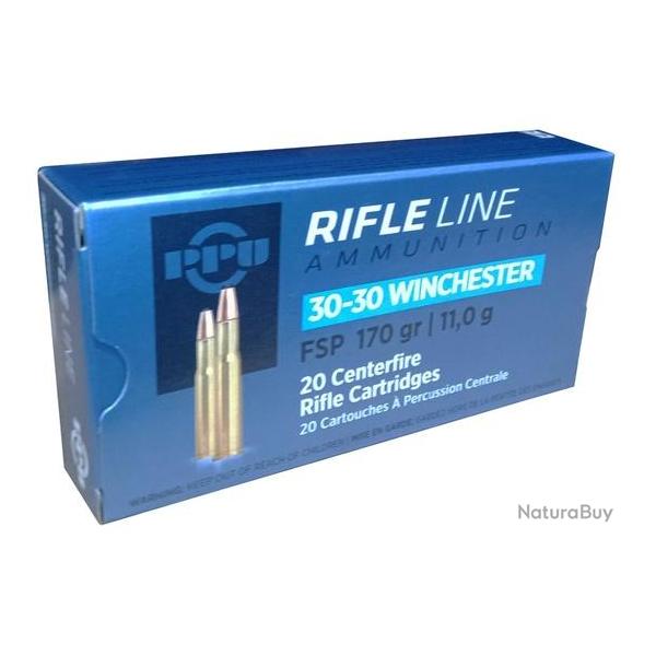 Cartouches Partizan PPU calibre 30-30 FSP 170 gr 11g