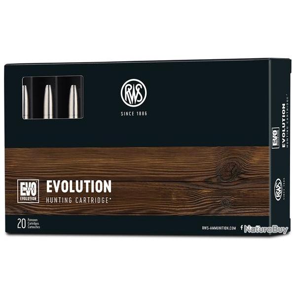 Cartouches RWS Evo calibre 30-06 184 gr 11.9g