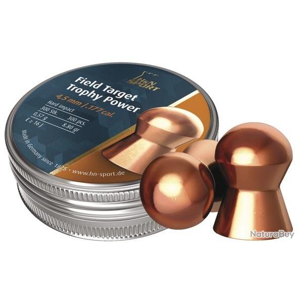Plomb � jupe H&amp;N Field Target Trophy Power cal 4.5 mm 0.57 g boite de 300