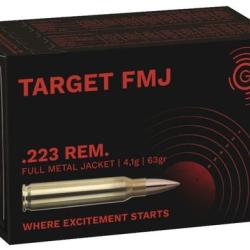 Cartouches Geco FMJ 223 rem 63 grs x50