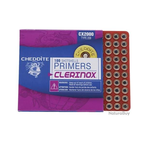 Amorces calibre 12 Cheddite Primers boite de 100 pcs