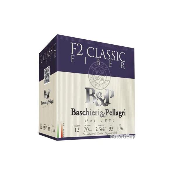 Cartouches B&amp;P F2 fiber classic calibre 12/70 n�4
