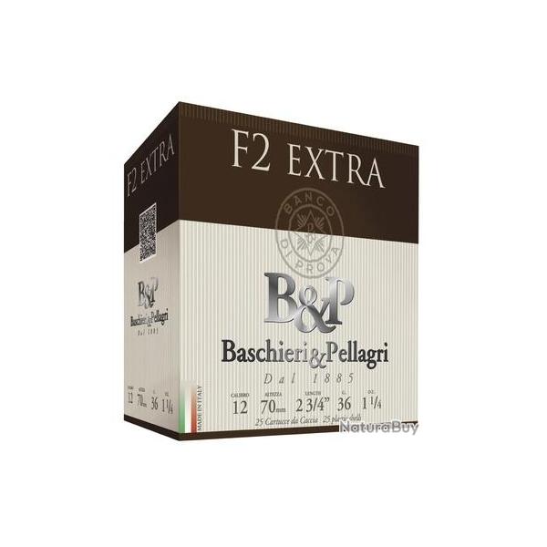 Cartouches F2 Extra B&amp;P calibre 12/70 N�6