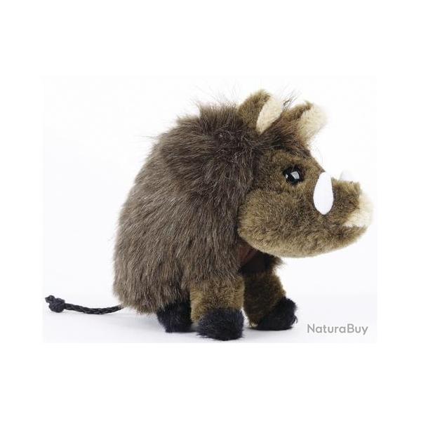 Peluche Sanglier Nature 18 cm