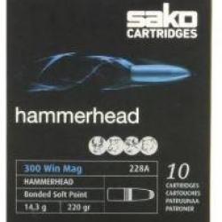 Cartouches Sako Hammerhead calibre 300 win mag 220 gr 14.3 g