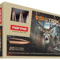 Cartouches Norma Tipstrike calibre 7X65R 160 gr 10.4g