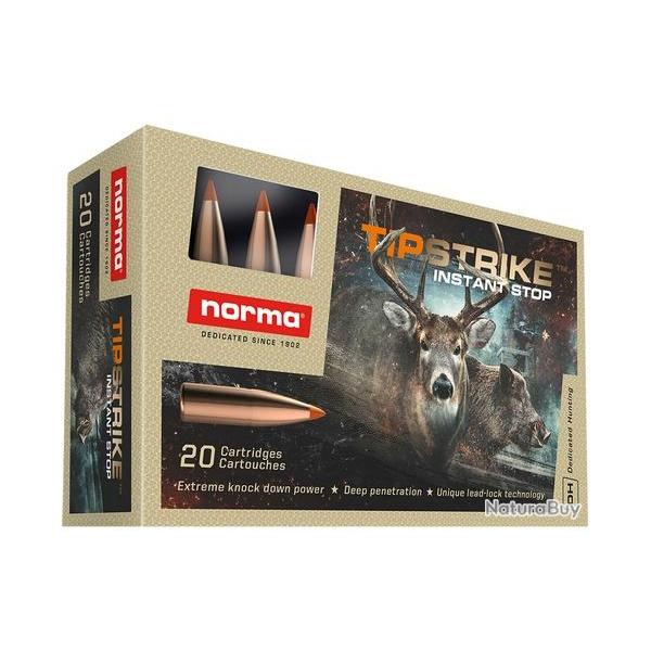 Cartouches Norma Tipstrike calibre 7X65R 160 gr 10.4g