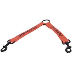 Coupleur Pisteurs en nylon orange