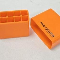 Boite &agrave; munitions Pisteurs calibre 308 Win au 9.3x74r orangeboite de 10