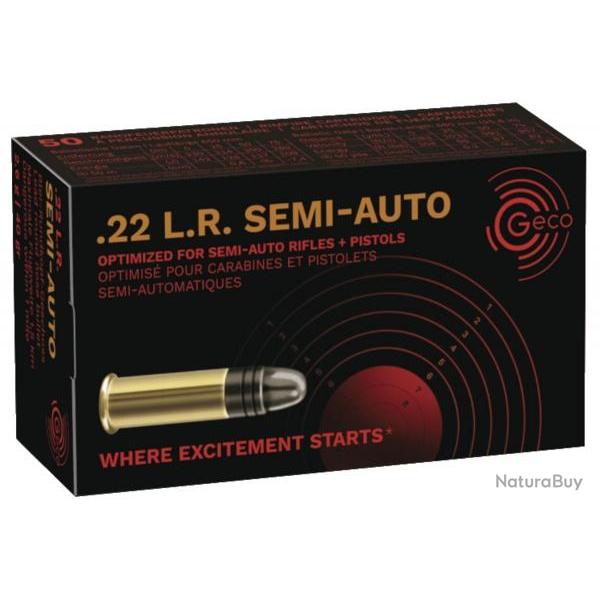 Cartouches Geco Semi Auto calibre 22lr