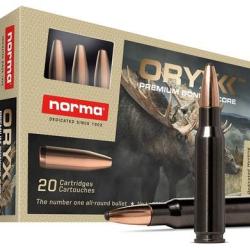 Cartouches Norma Oryx Silencer calibre 308 Win 165 gr 10,7 g