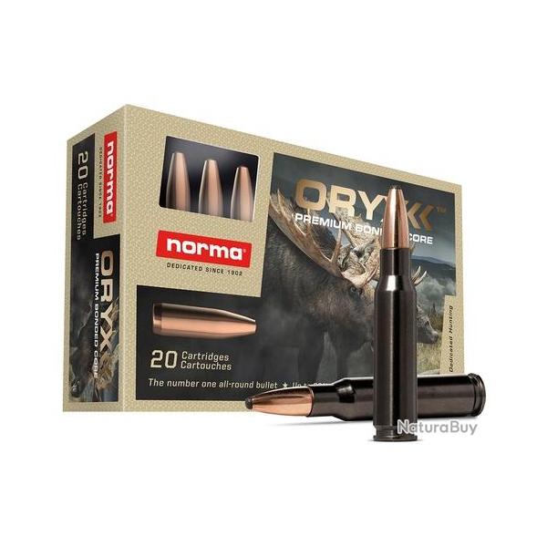 Cartouches Norma Oryx Silencer calibre 308 Win 165 gr 10,7 g