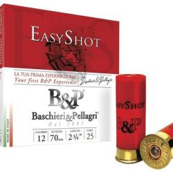 Cartouches B&P easy shot calibre 12/70 28g plomb de 7,5