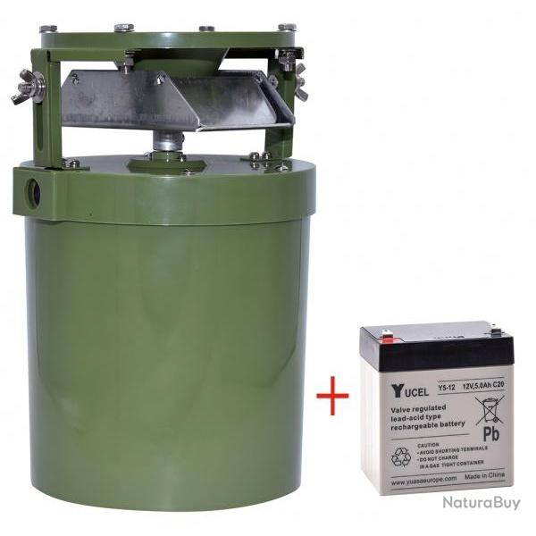 Pack agrainoir automatique 12V quotidien avec batterie