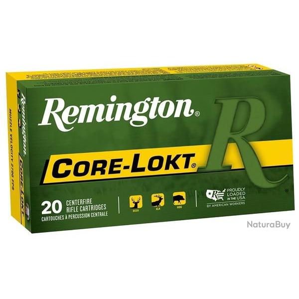 Cartouches REMINGTON CORE LOKT cal 300 WIN 180 gr 11.7 g