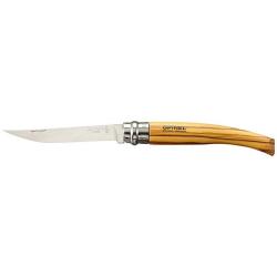 Couteau Opinel effil&eacute; n&deg;10 manche Olivier lame de 10cm