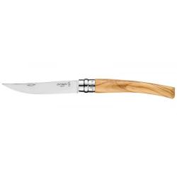 Couteau Opinel effil&eacute; n&deg;10 manche Olivier lame de 10cm