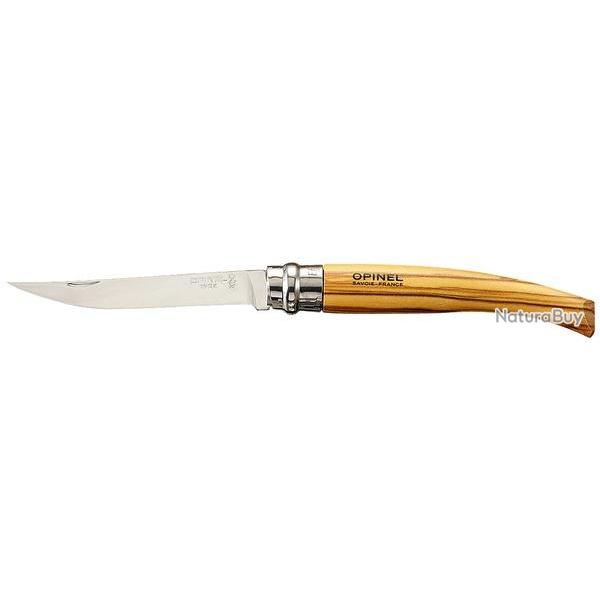 Couteau Opinel effil� n�10 manche Olivier lame de 10cm