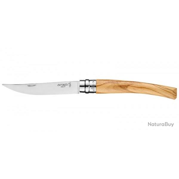 Couteau Opinel effil� n�10 manche Olivier lame de 10cm