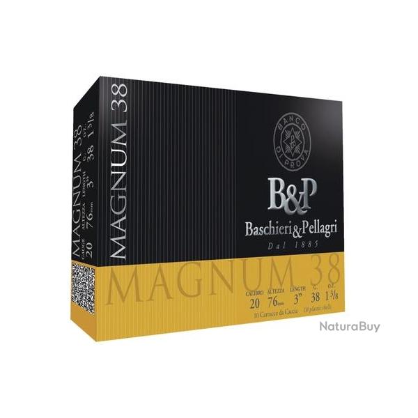 Cartouches B&amp;P MAGNUM 38 cal 20/76  N�3