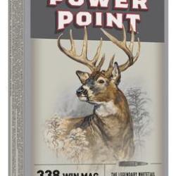Cartouches Winchester Power Point 338 Win mag 200grs 12.96g