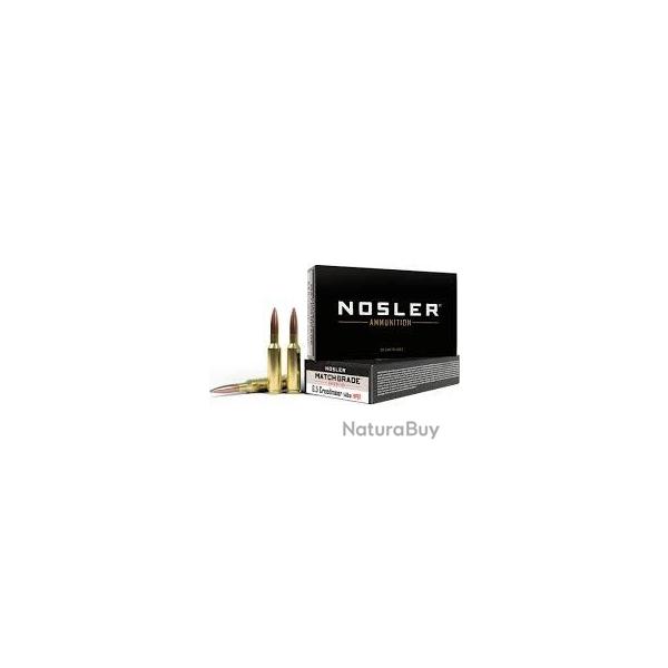 Cartouches  NOSLER cal 6.5 creedmor 140 gr HPBT