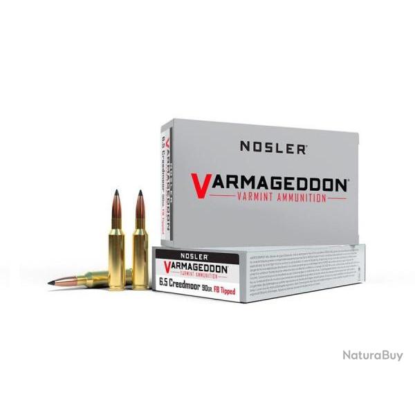 Cartouches NOSLER VARMAGEDDON cal 6.5 creedmor 90 gr