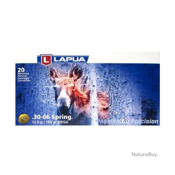Cartouches Lapua Mega 30.06 12g 185GRS