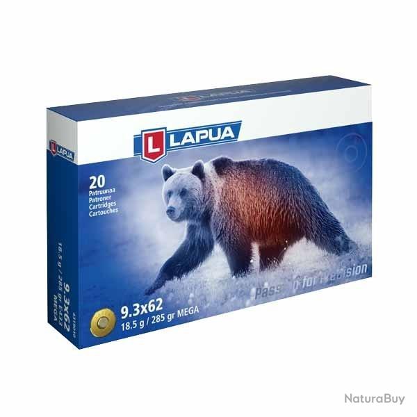 Cartouche Lapua mega 9.3X62 18.5g 285GRS