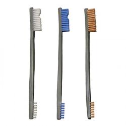 L&agrave;t de 3 brosses OTIS nylon/bleu/bronze
