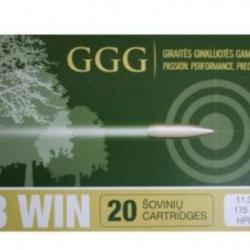 Cartouches GGG nosler cal 308 win 175gr HPBT