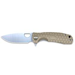 Couteau Honey badger flipper m&eacute;dium TAN