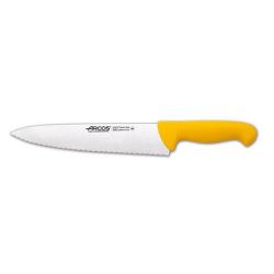 Couteau ARCOS boucher lame crant&eacute;e  250 mm