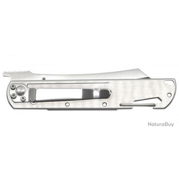Couteau gris/rouge  LUG lame 85mm HIGO