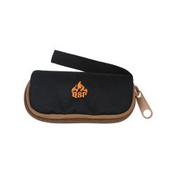 Etui noir a couteaux QSP en nylon