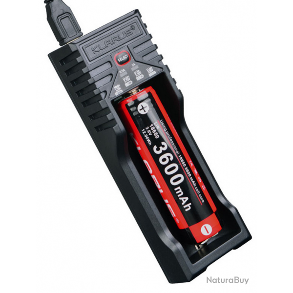 Chargeur simple K1 pro KLARUS pour batteries HARGEUR LAMPE KLARUS K1