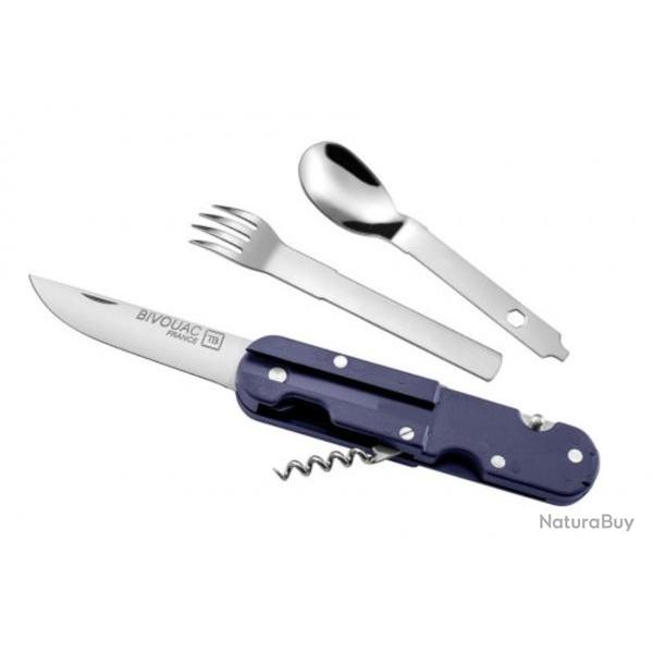 Couteau bivouac TB OUTDOOR de poche BLEU MARINE