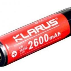 Batterie rechargeable KLARUS 18650 2600 mAh 3.7 v