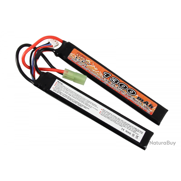 Batterie Lipo 7.4v 1300mAh 15C Double Stick VB