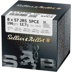 Cartouches Sellier Bellot 8x57 JRS SPCE 196grs 12.7g