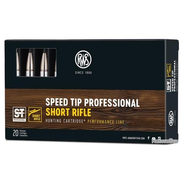 Cartouches RWS Speed Tip Pro Short Rifle calibre 308 win 165grs 10.7g
