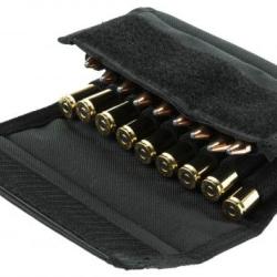 &Eacute;tuis &agrave; cartouches en tissu noir pour 18 balles