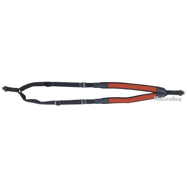 Bretelle sac � dos pisteurs n�oprene orange noir d�tachable