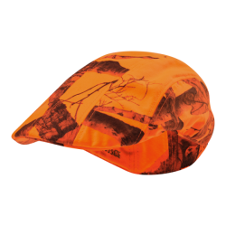 Casquette plate orange de chasse