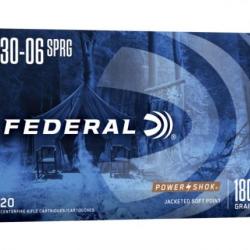 Cartouches F&eacute;d&eacute;ral power shok cal 30-06 180gr 11,7 g