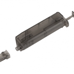 BB loader seringue 100 cps noir transparent