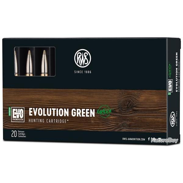 Cartouches RWS evo green cal 6.5 creedmoor 93gr 6g